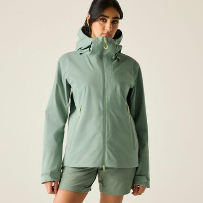 Veste de randonnée imperméable légère à capuche Haik 3 couches pour femme