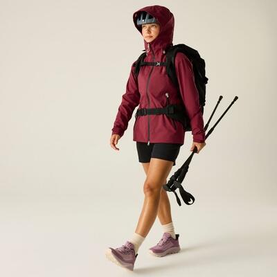 Womens Haik 3 Layer Lightweight Hooded Hiking Waterproof Jacket 3/7
