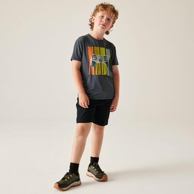 Kids Amuse III Kurzarm-T-Shirt mit Mesh-Grafik 3/7