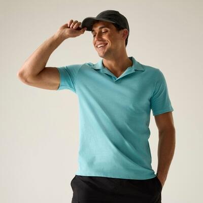 Hadvo Herren-Polohemd mit offenem Halsausschnitt