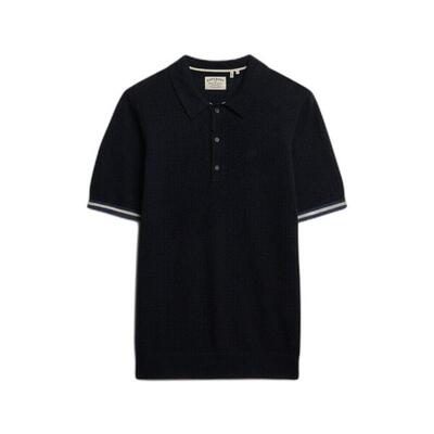 Polo van gestructureerde stof superdry