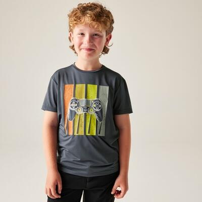 Kinder amuse iii t-shirt met korte mouwen en mesh-print