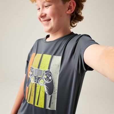 Kids Amuse III Kurzarm-T-Shirt mit Mesh-Grafik 4/7