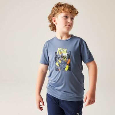 Kinder amuse iii t-shirt met korte mouwen en mesh-print