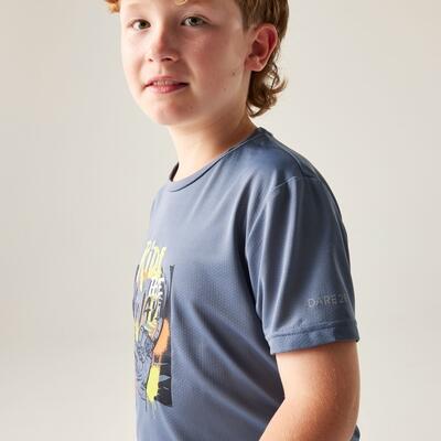 Kids Amuse III Kurzarm-T-Shirt mit Mesh-Grafik 4/7