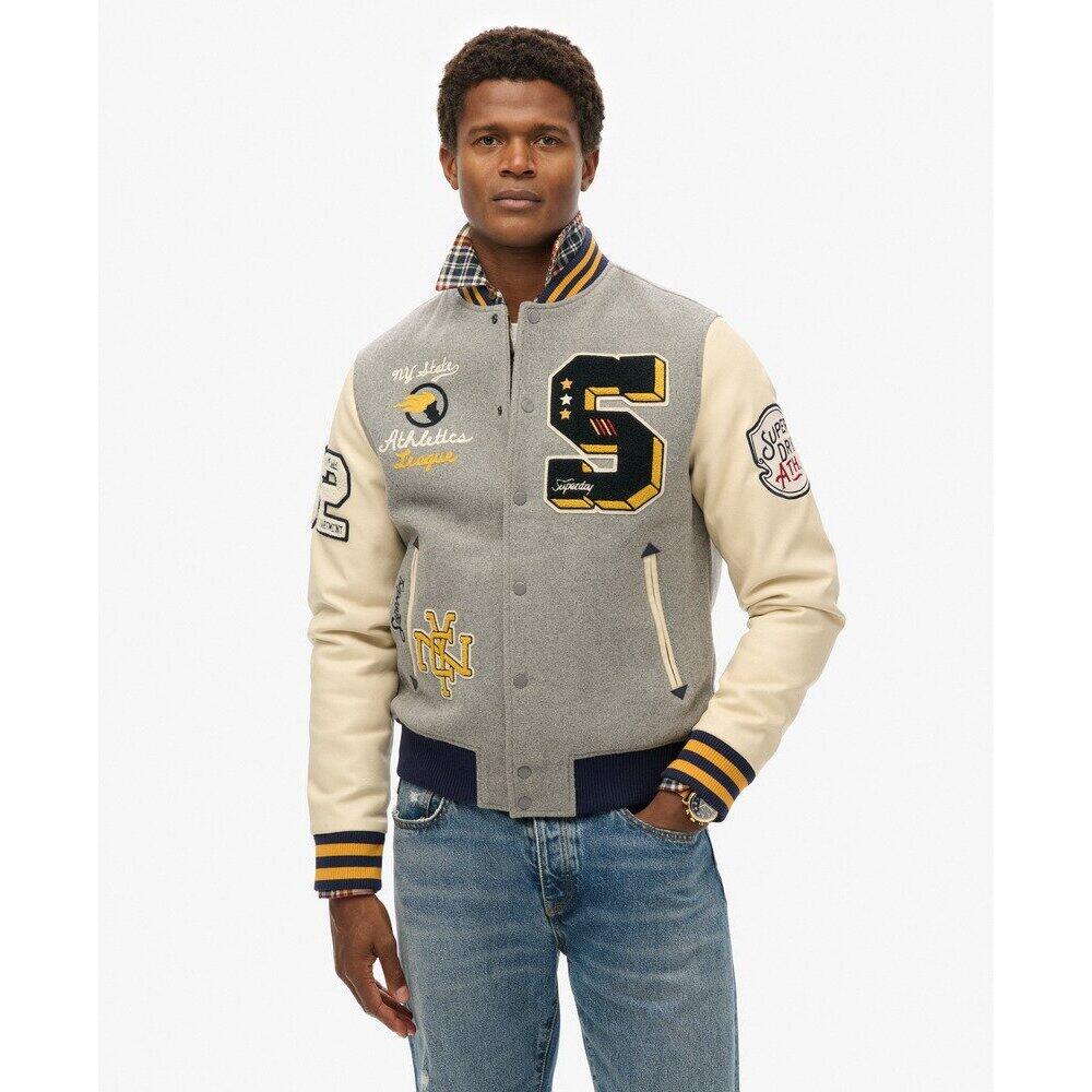 Bomber mit Aufnähern Superdry College 2/7