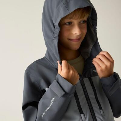 Veste imperméable à capuche à panneaux Highton pour enfants 6/7