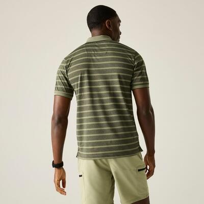 Polo Kildra rayé en maille pour homme 2/7
