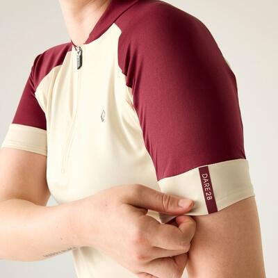 Maglia da ciclismo a maniche corte con mezza zip Flutter da donna 5/7