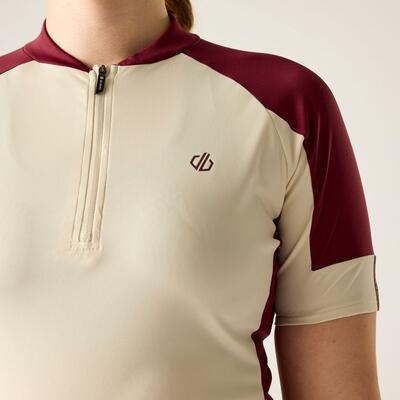 Maglia da ciclismo a maniche corte con mezza zip Flutter da donna 4/7
