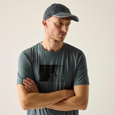 Herren Fingal Stretch Kurzarm-T-Shirt mit Grafik 4/7