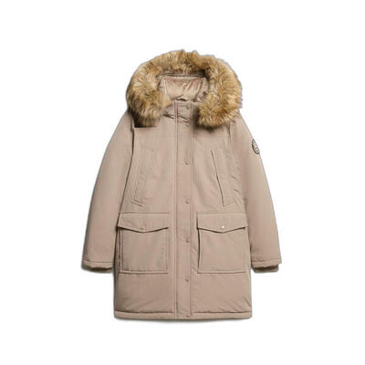 Vrouwen parka met nepbont superdry everest