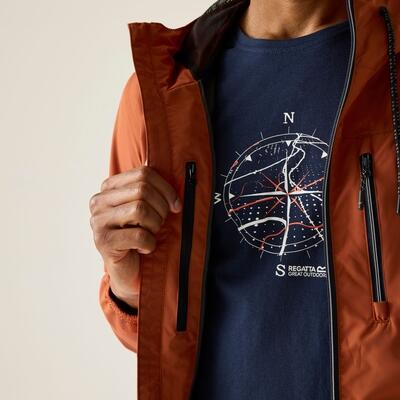 Shorebay Marl Herren Leichte wasserdichte Kapuzenjacke 6/7