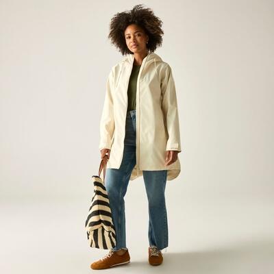 Veste imperméable à capuche longue Brianka pour femme