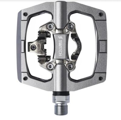 Mtb-fiets pedaal switch no foot, zilver