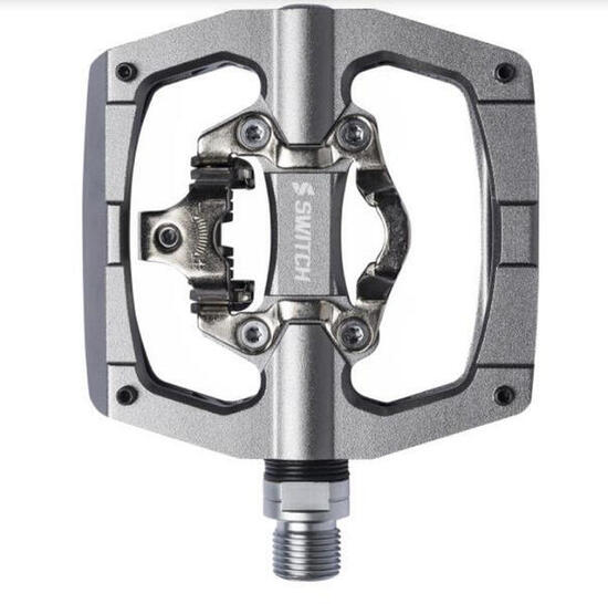 MTB-fiets pedaal SWITCH NO FOOT, zilver