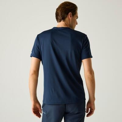 Herren Fingal Kurzarm-T-Shirt mit meliertem Grafikmuster 2/7