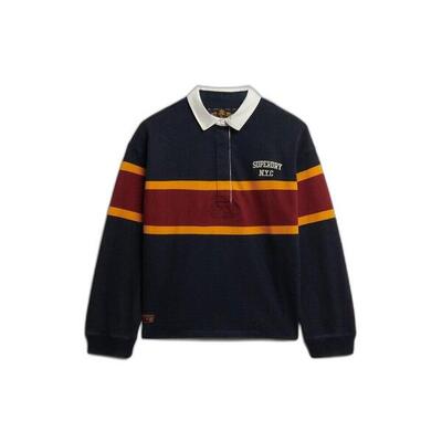 Polo a maniche lunghe a righe donna Superdry Heritage