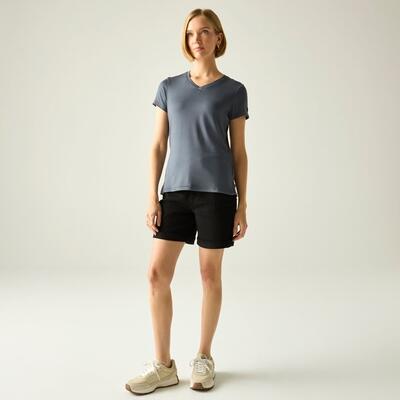 T-shirt à manches courtes et col en V Elkie pour femme 3/7