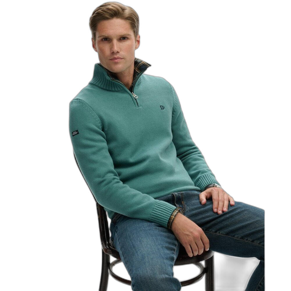 Katoenen trui met een kraag Superdry 2/5