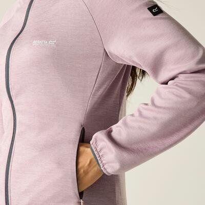 Capa intermedia elástica con capucha y cremallera completa Ferna Marl para mujer 4/6