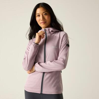 Veste intermédiaire extensible à capuche zippée intégrale Ferna Marl pour femme