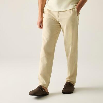 Pantalon Hadlin pour homme en coton et lin avec cordon de serrage