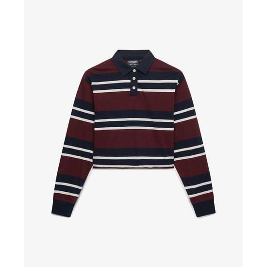 Polo manches longues femme Superdry Athletic Essentials Stripe