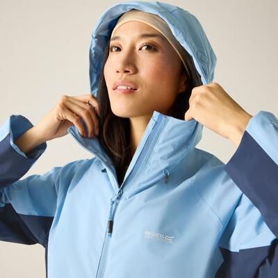 Veste de randonnée imperméable à capuche et à panneaux Frina pour femme 6/7