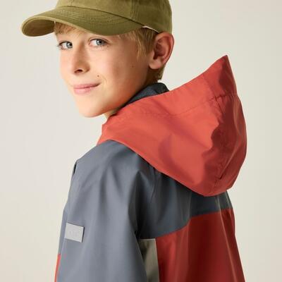 Veste imperméable à capuche à panneaux Hanleigh pour enfants 5/7