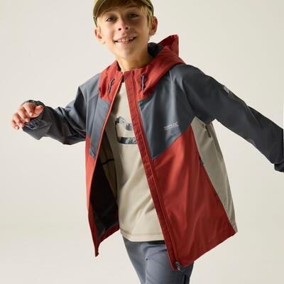 Veste imperméable à capuche à panneaux Hanleigh pour enfants 4/7