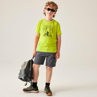 Kids Amuse III Kurzarm-T-Shirt mit Mesh-Grafik 3/6