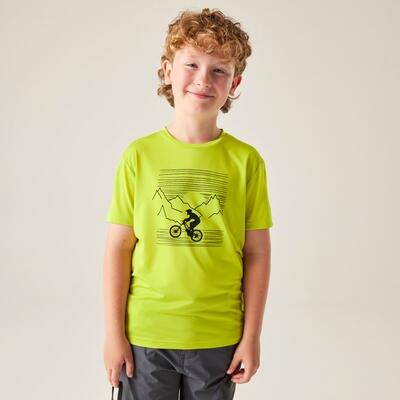 Kids Amuse III Kurzarm-T-Shirt mit Mesh-Grafik