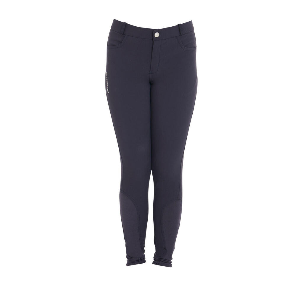 Kids' unisex riding breeches in technical fabric