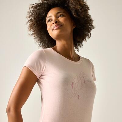 Dames T-shirt met korte mouwen en grafische print 5/7