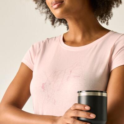 Dames T-shirt met korte mouwen en grafische print 4/7