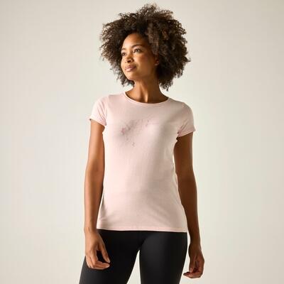 Breezed Kurzarm-T-Shirt mit Grafikprint für Damen