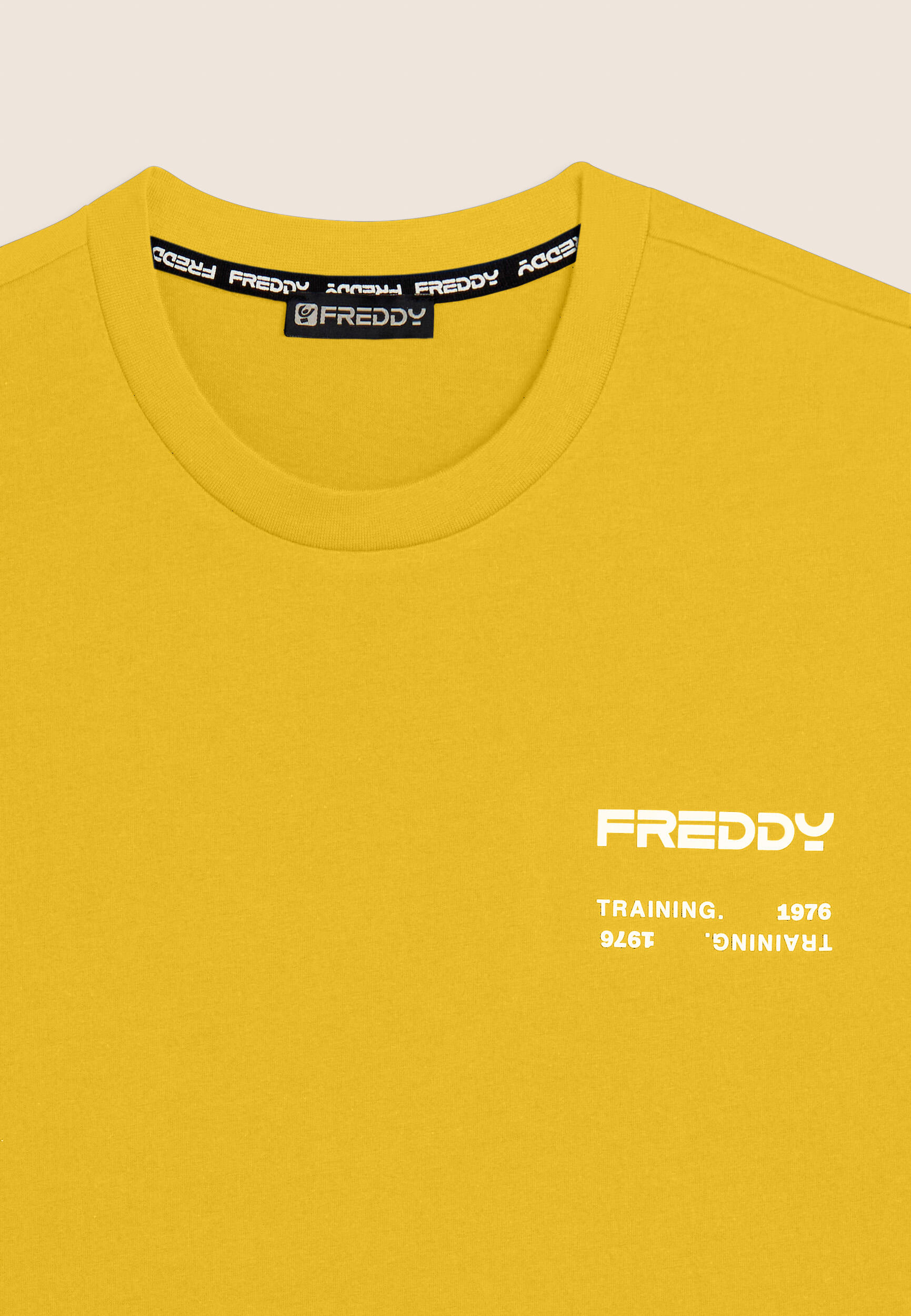 T-shirt en coton avec logo en caoutchouc 3/3