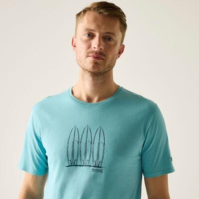 Herren Cline IX Kurzarm-T-Shirt mit Grafik 2/7