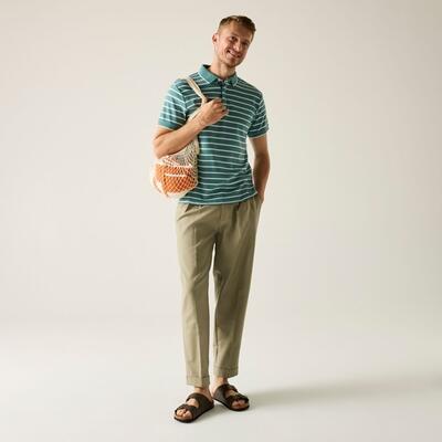 Tiver gestreiftes Herren-Polohemd