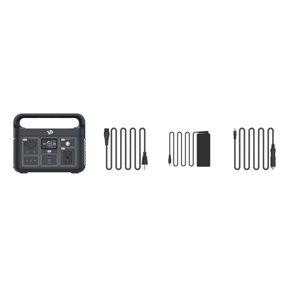 VIGORPOOL Batterie Powerstation Lake 300W Projecteur LED Intégré Camping-Car 5/5