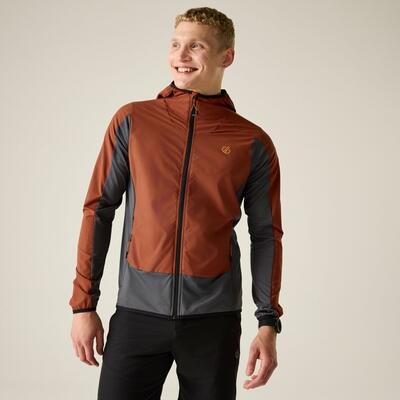 Mens Endurance Wind Resistant Water Repellent Stretch Hooded Midlayer