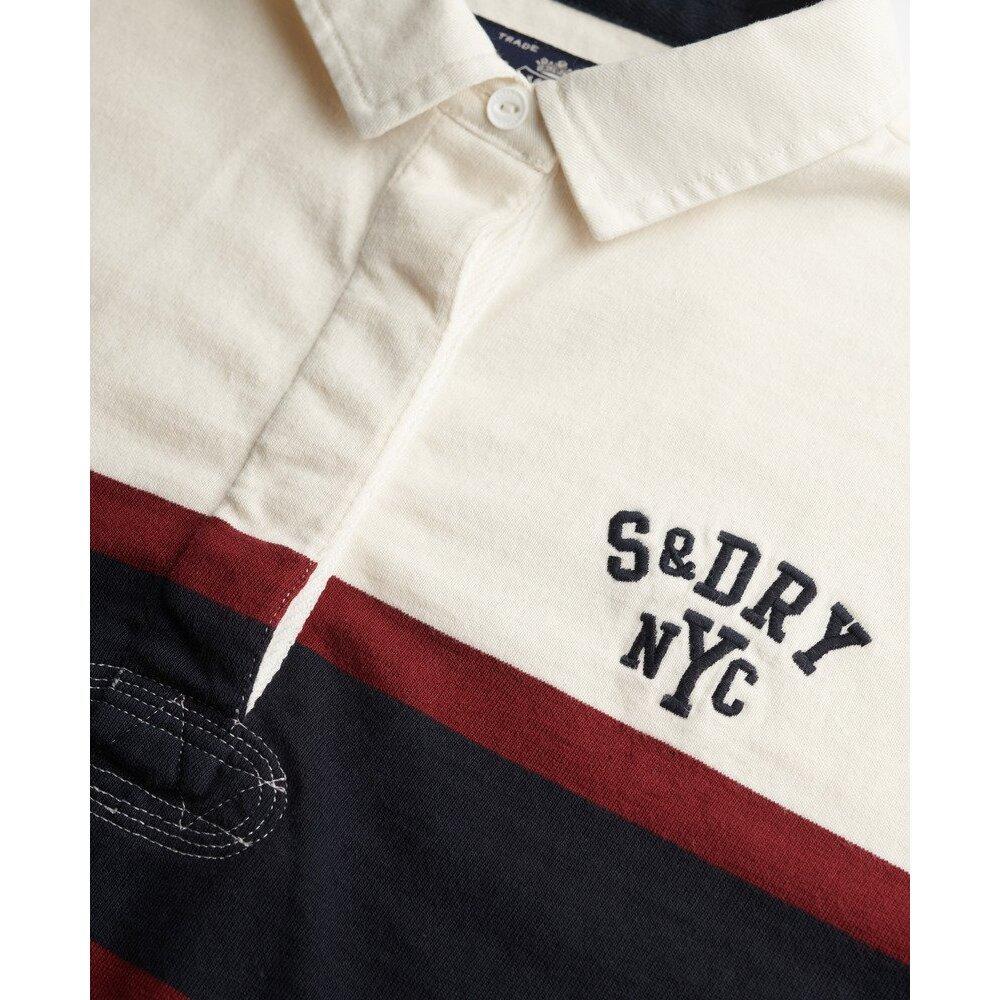 Gestreepte lange mouwen polo voor dames Superdry Heritage 2/2