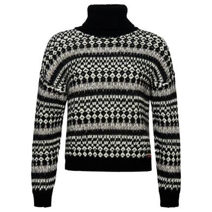 Pull court en maille col roulé femme Superdry
