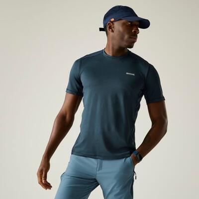 Virda heren t-shirt met korte mouwen en mesh-stof