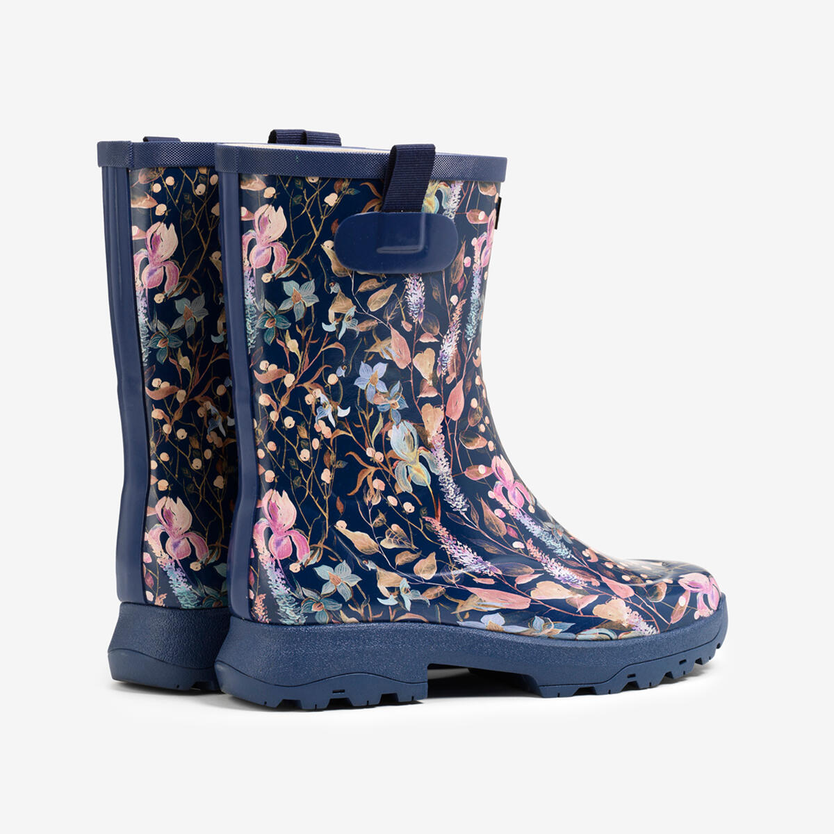 Bottines de pluie ALYA PRINT femme bleu marine 3/4