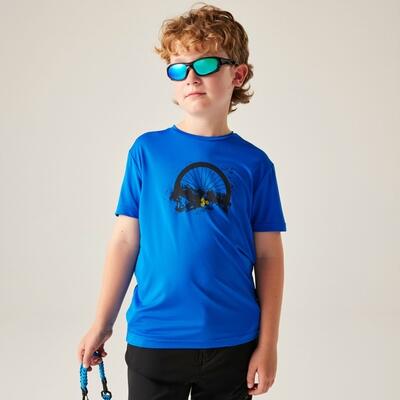 Kids Amuse III Kurzarm-T-Shirt mit Mesh-Grafik