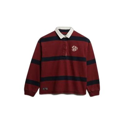 Polo a maniche lunghe a righe donna Superdry Heritage