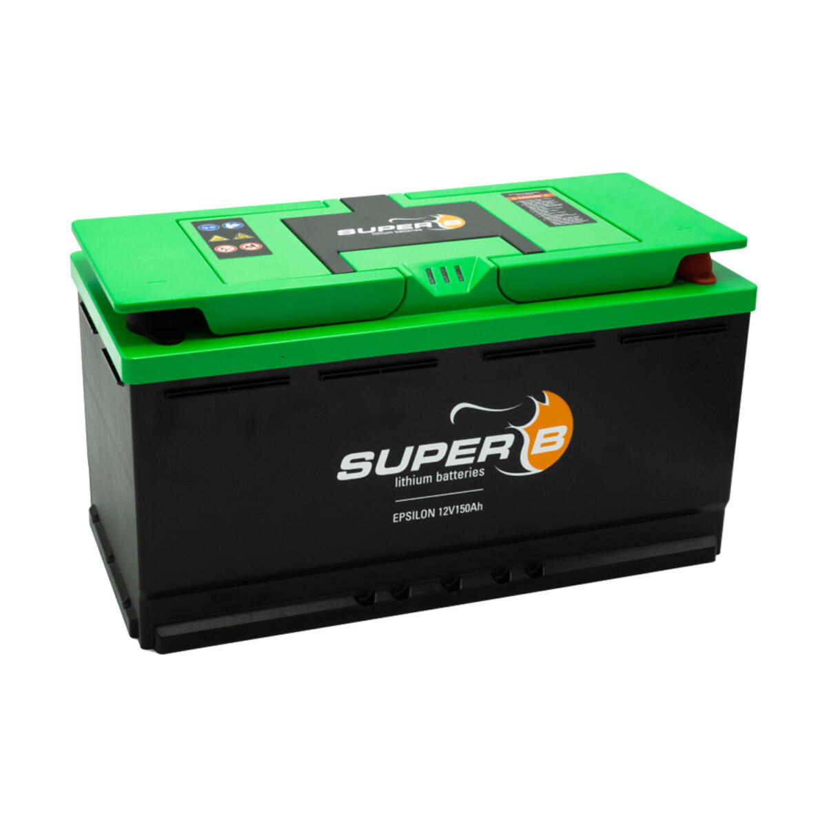 Pack SUPER B Batterie Lithium Epsilon 150Ah 12V + Convertisseur 2000W + 2/5