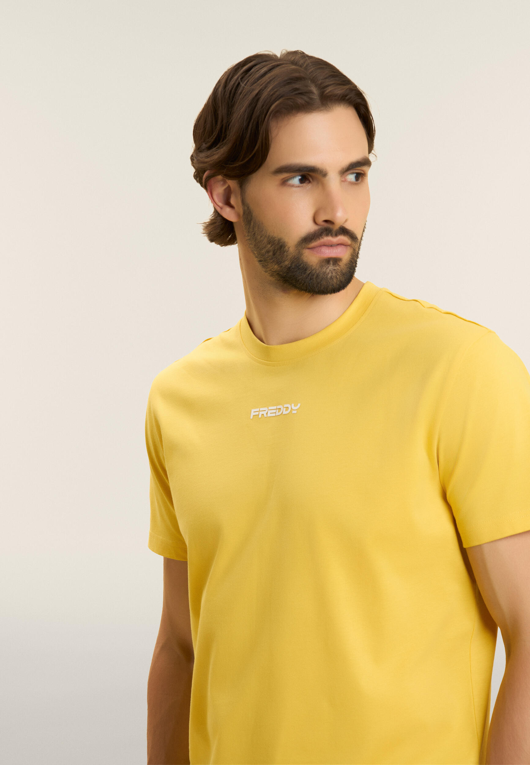 T-shirt en coton à manches courtes avec logo FREDDY 4/4